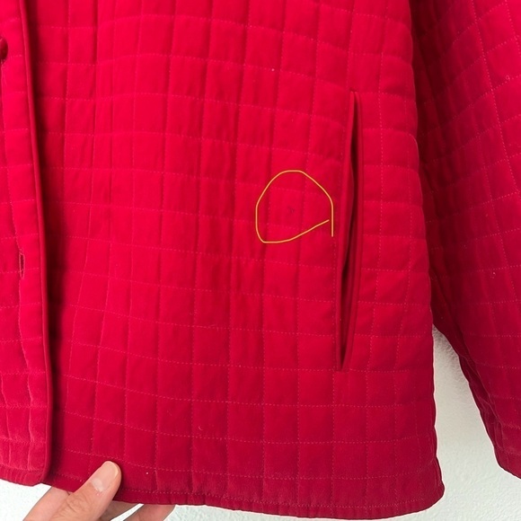 Eileen Fisher 100% Silk Quilted Relaxed Boxy Button Front Jacket Cardigan Large - Picture 7 of 11